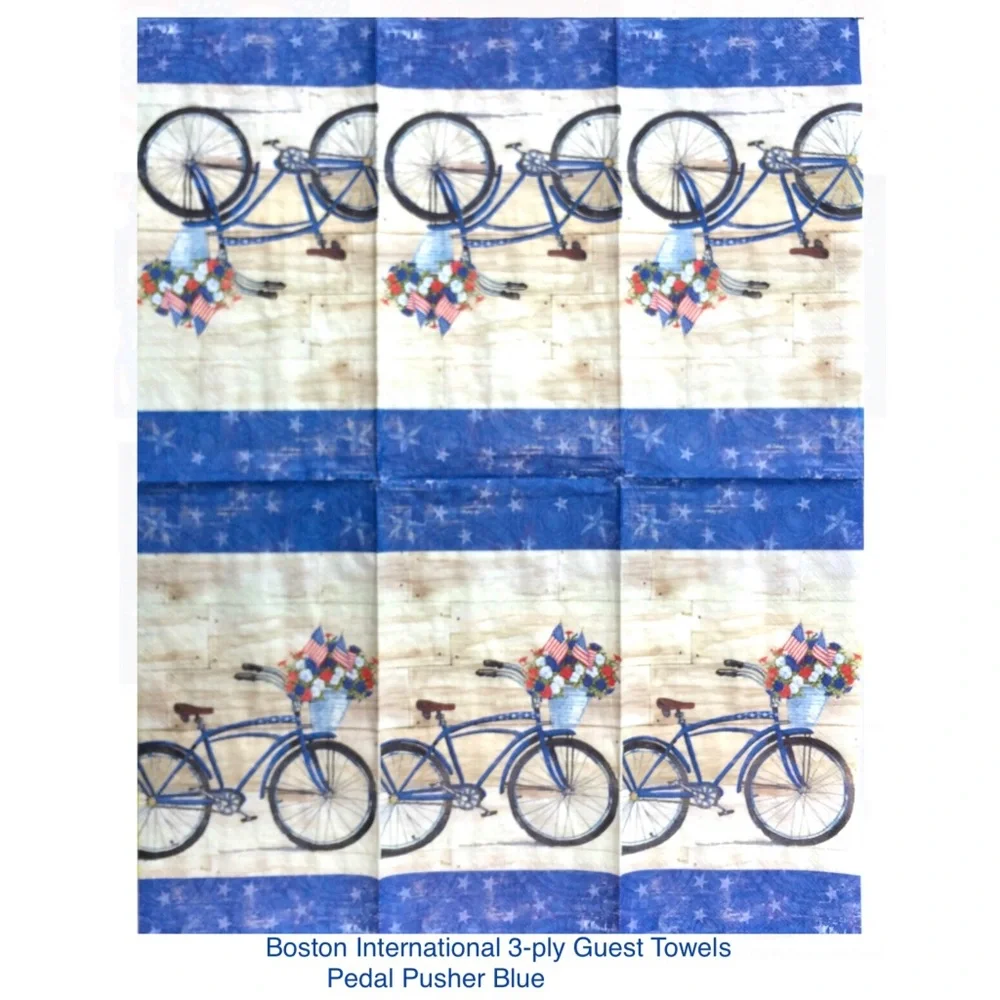 4th of July Decoupage Napkin Bundle Patriotic Stars & Stripes US Flag, 13 pcs